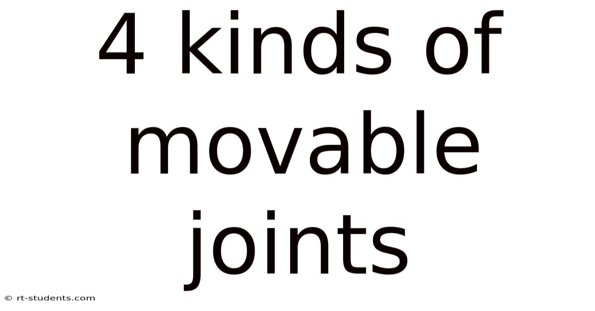 4 Kinds Of Movable Joints