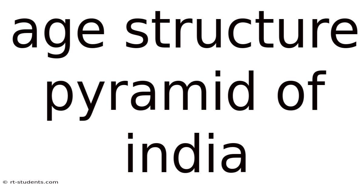 Age Structure Pyramid Of India