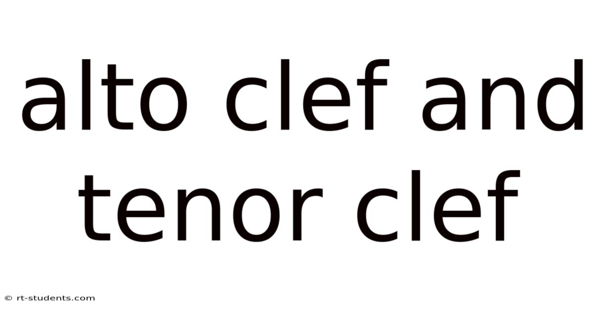 Alto Clef And Tenor Clef