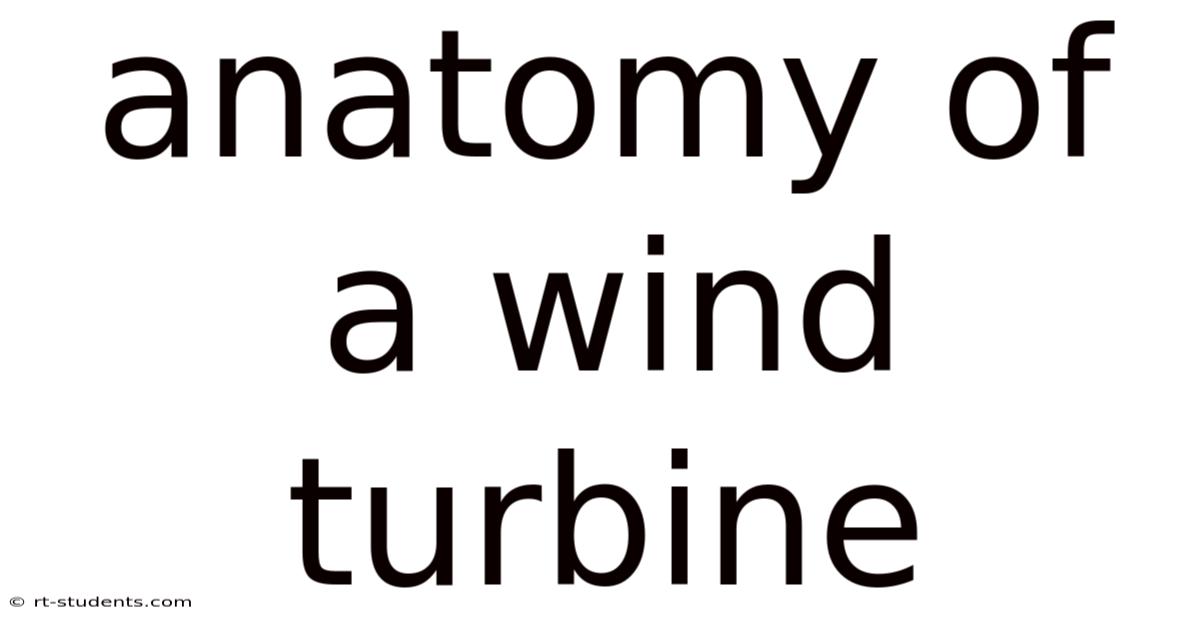 Anatomy Of A Wind Turbine