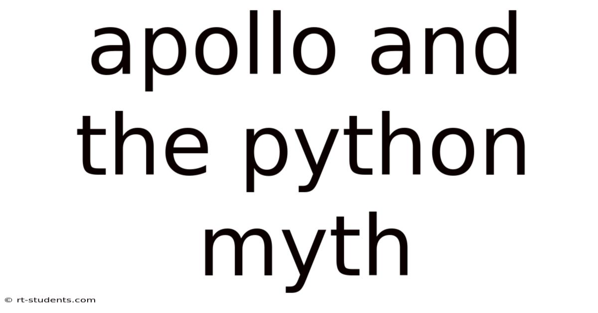 Apollo And The Python Myth