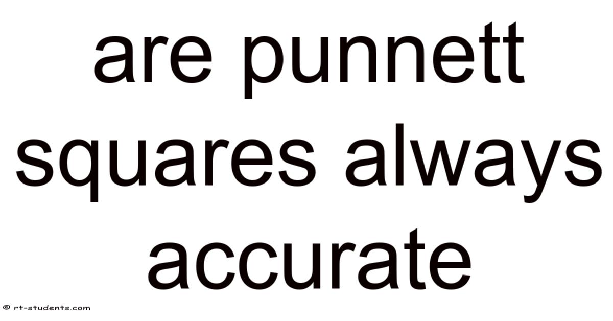 Picture of Are Punnett Squares Always Accurate