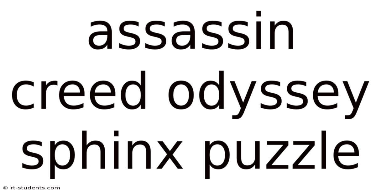 Assassin Creed Odyssey Sphinx Puzzle