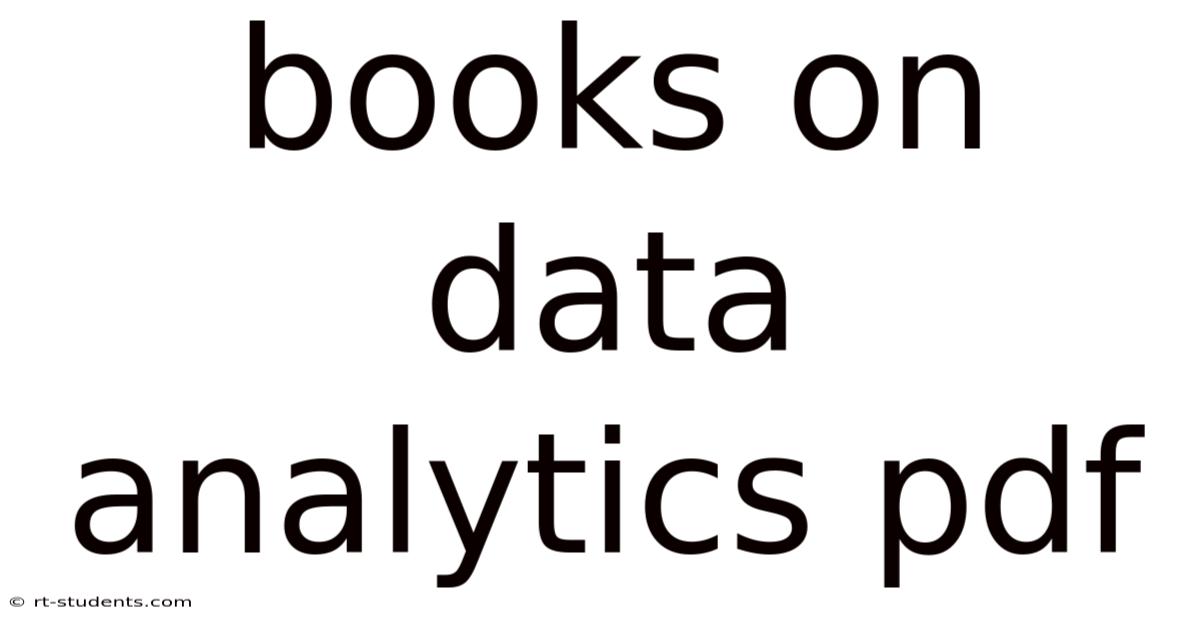 Books On Data Analytics Pdf