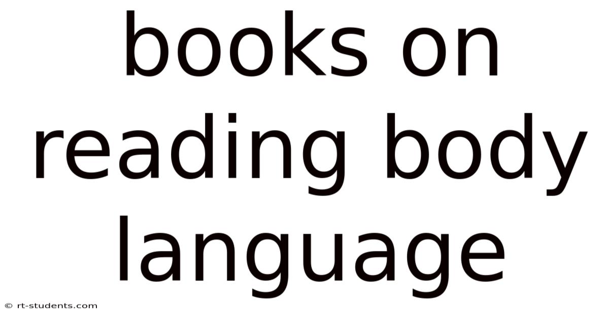Books On Reading Body Language