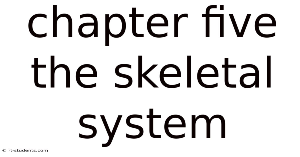 Chapter Five The Skeletal System