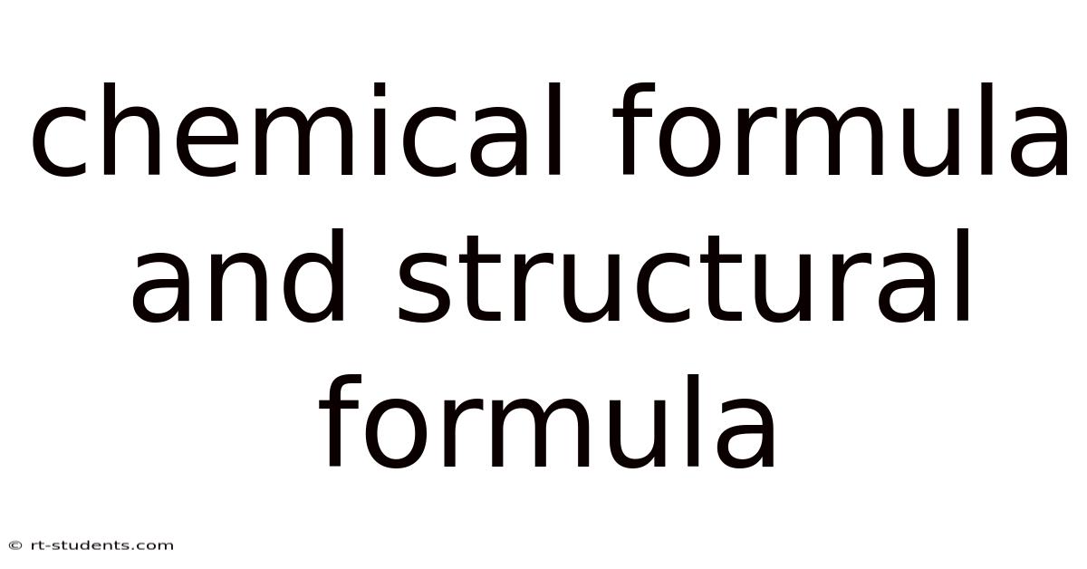 Chemical Formula And Structural Formula