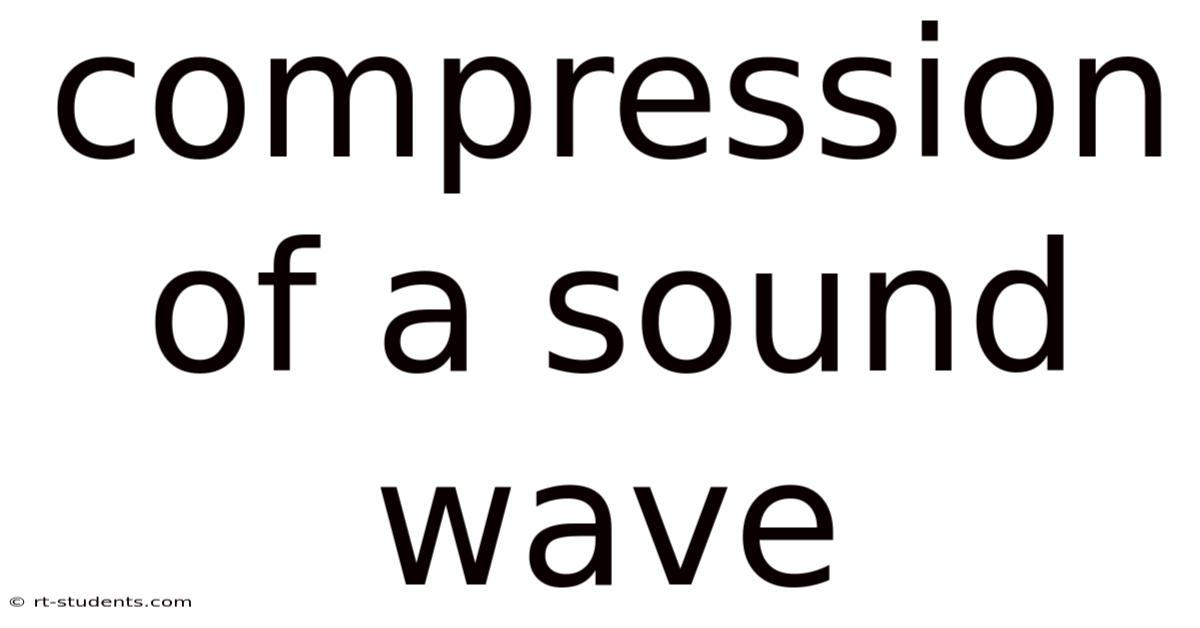Compression Of A Sound Wave