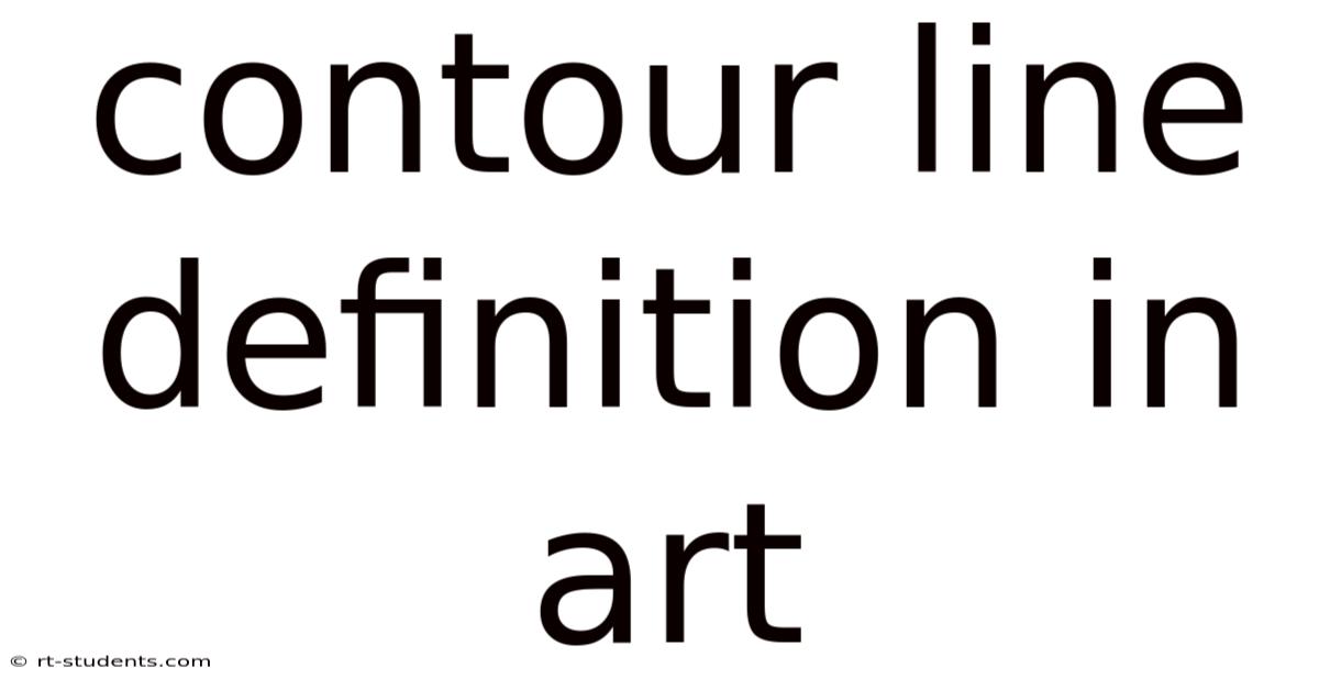 Contour Line Definition In Art