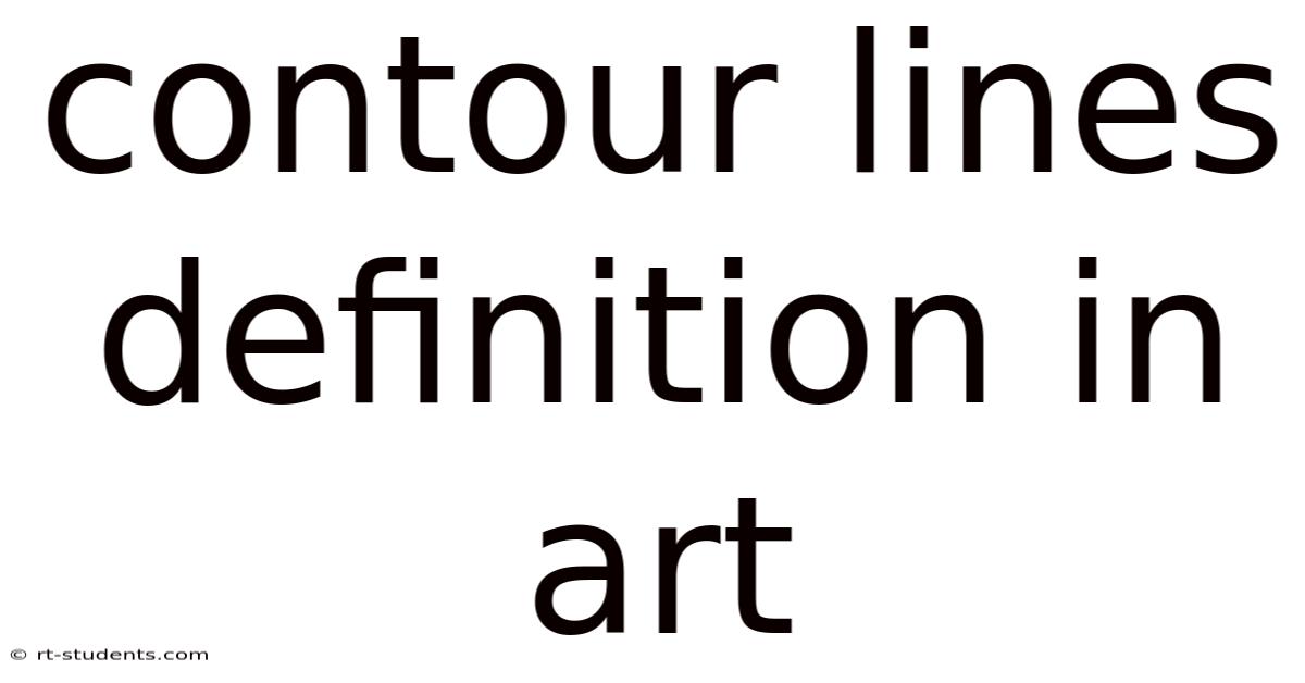 Contour Lines Definition In Art