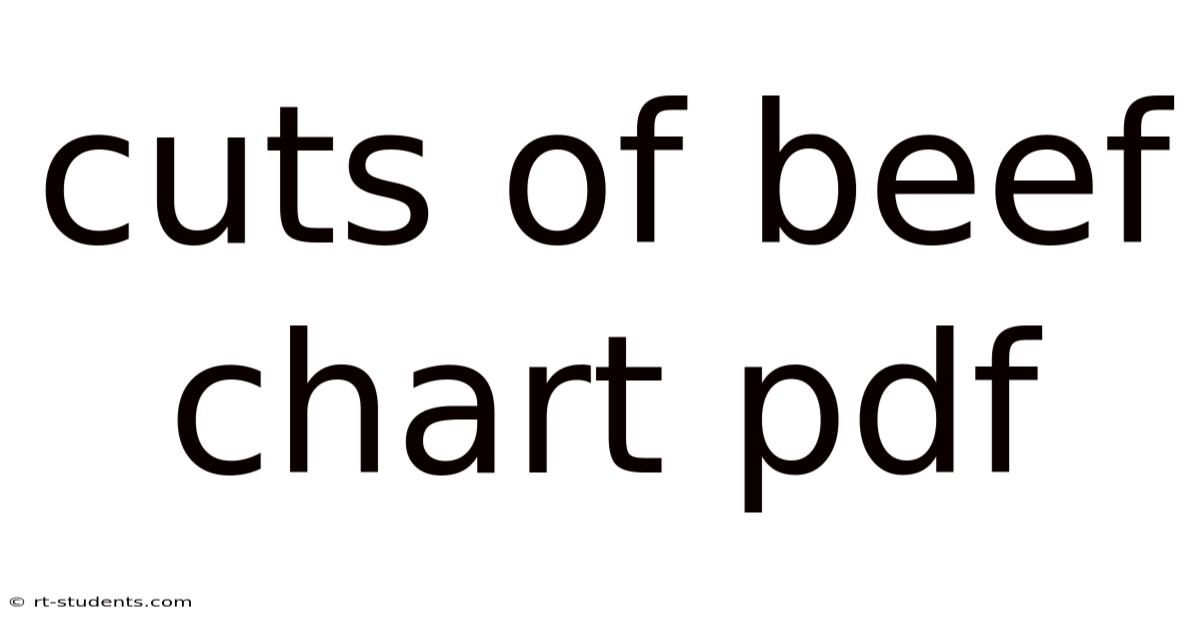 Cuts Of Beef Chart Pdf