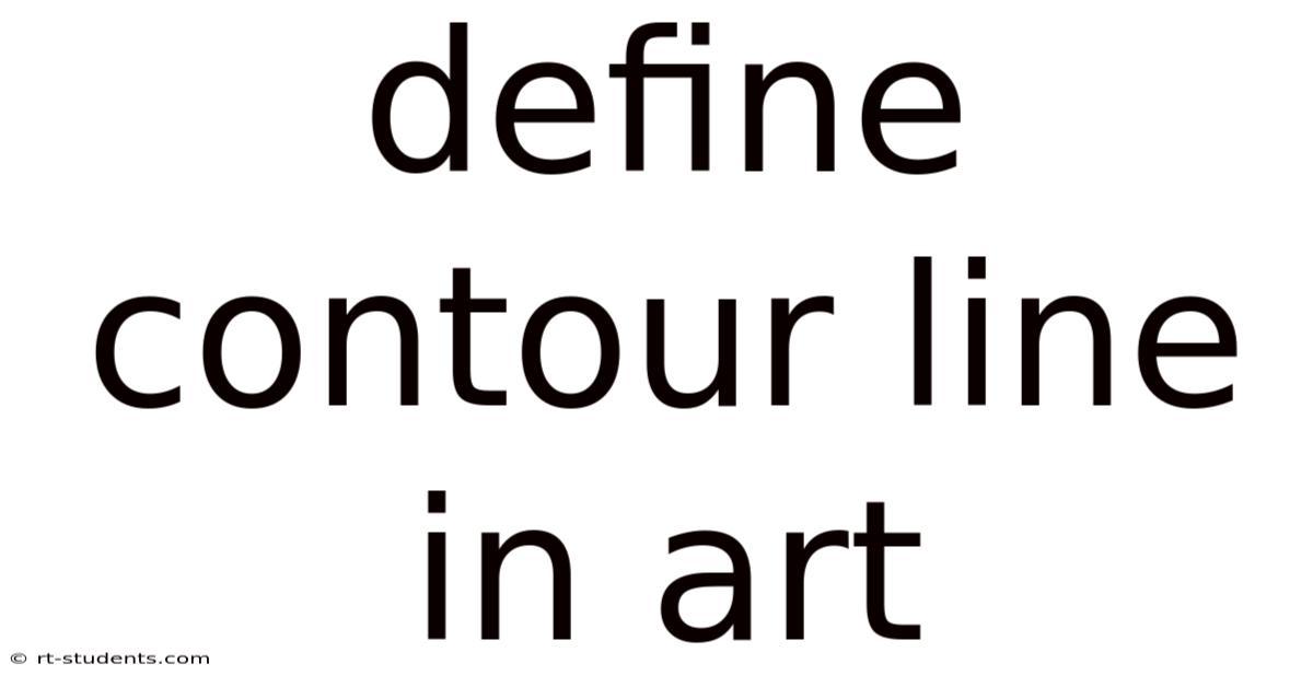 Define Contour Line In Art
