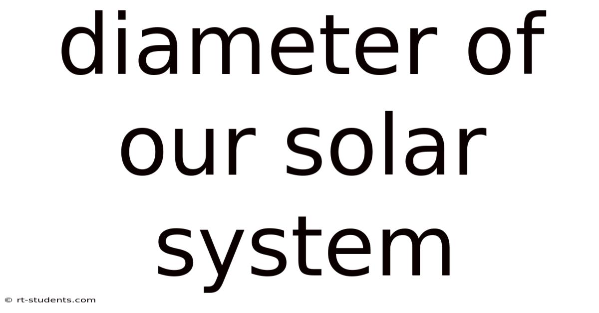 Diameter Of Our Solar System
