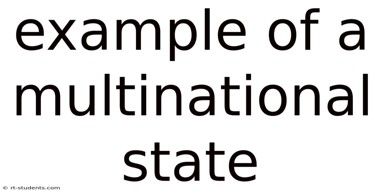 Example Of A Multinational State