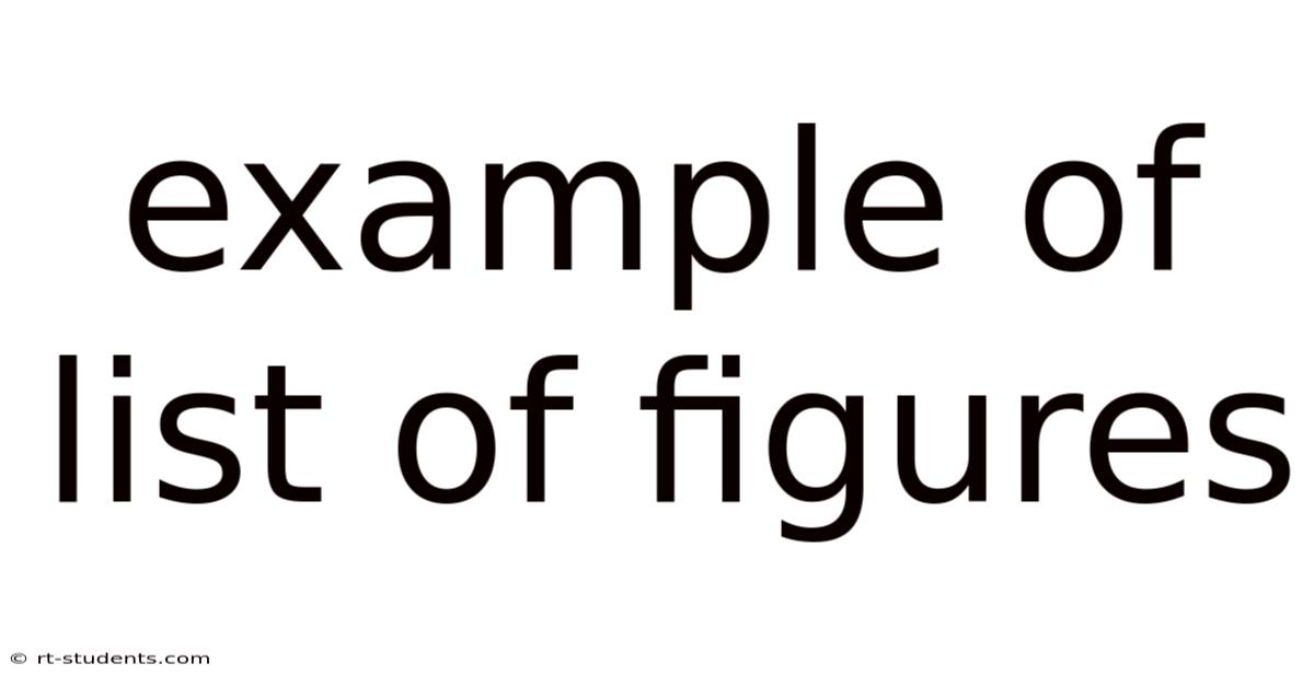 Example Of List Of Figures