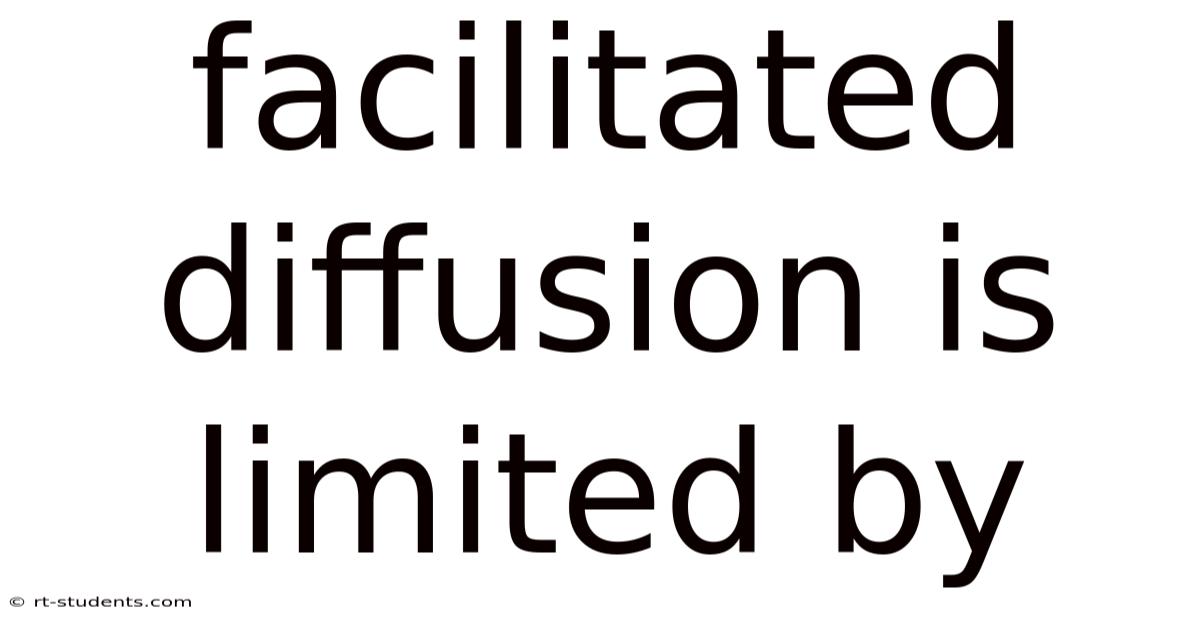 Facilitated Diffusion Is Limited By