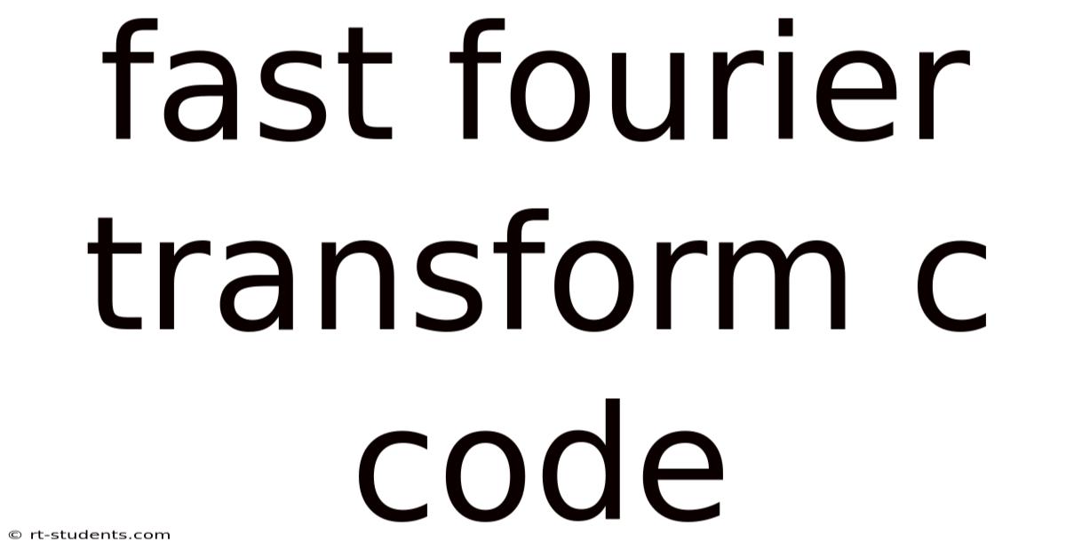 Fast Fourier Transform C Code
