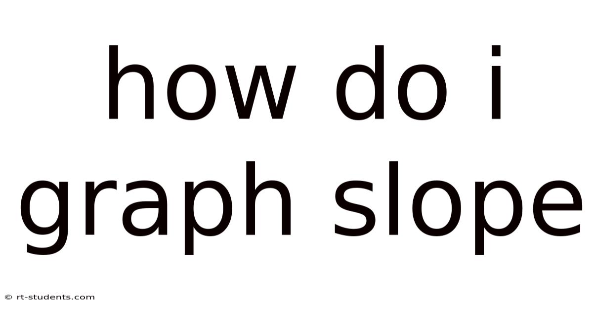 How Do I Graph Slope