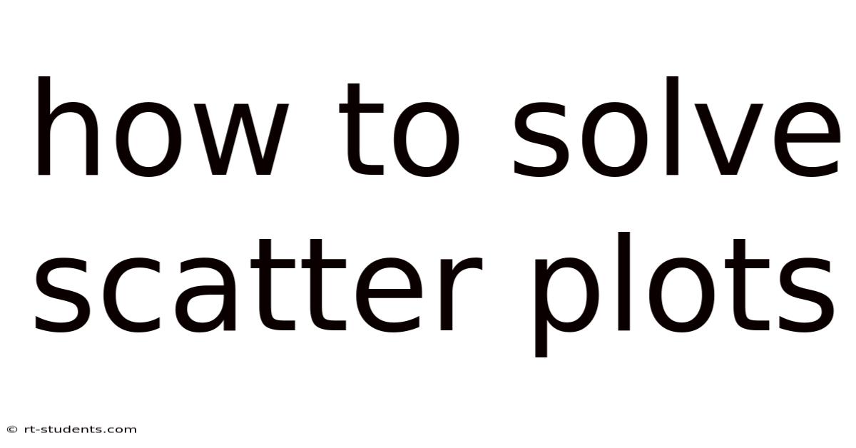 How To Solve Scatter Plots