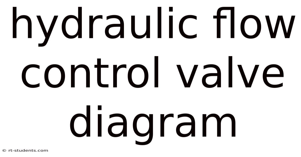 Hydraulic Flow Control Valve Diagram