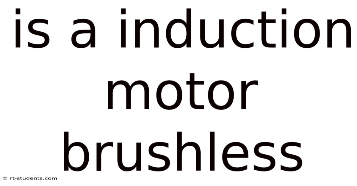 Is A Induction Motor Brushless