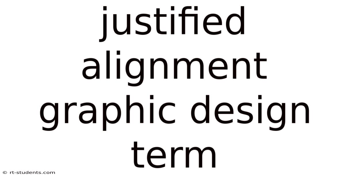 Justified Alignment Graphic Design Term