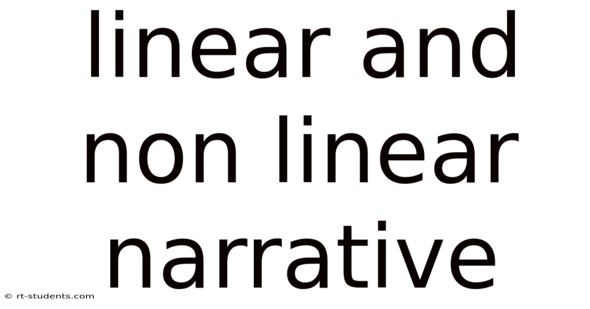 Linear And Non Linear Narrative