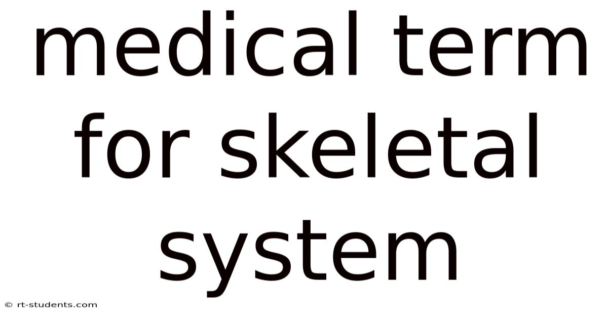 Medical Term For Skeletal System
