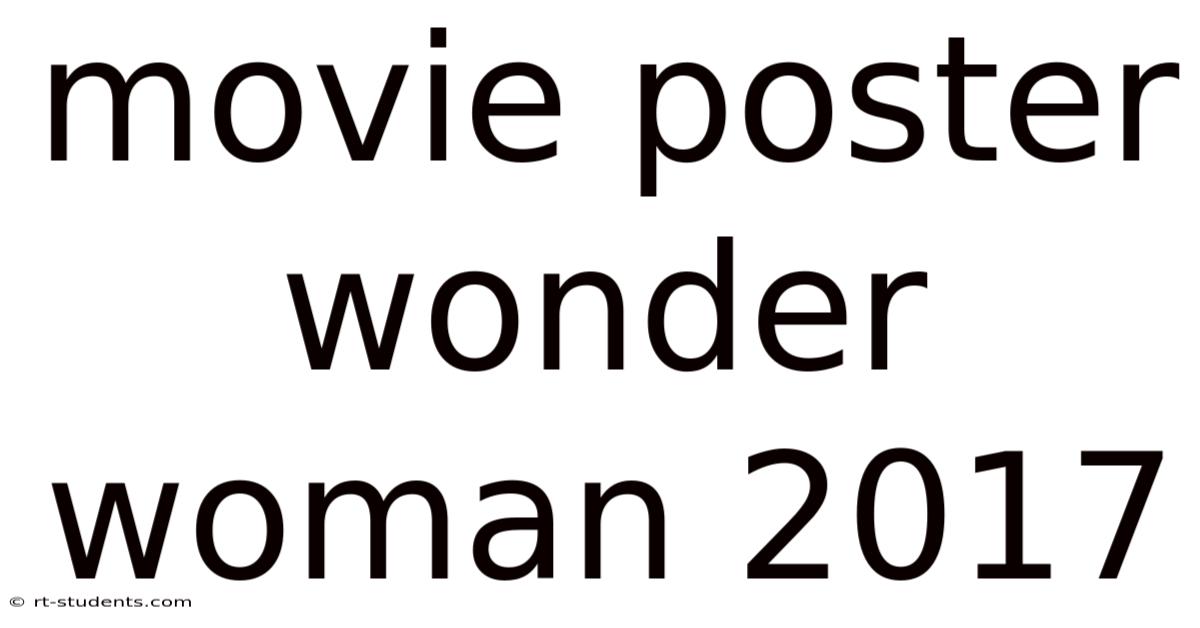 Movie Poster Wonder Woman 2017