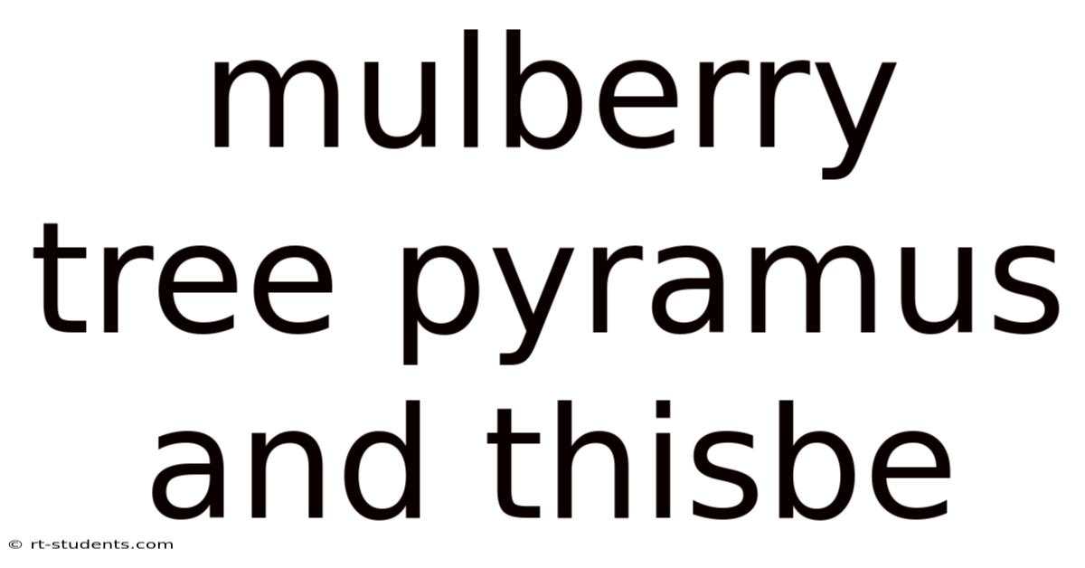 Mulberry Tree Pyramus And Thisbe