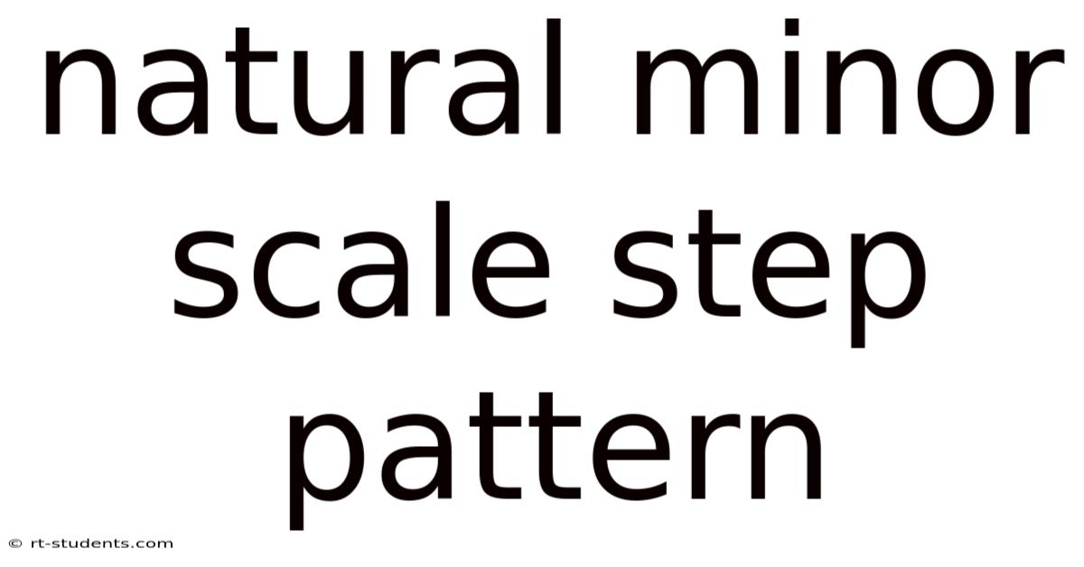 Natural Minor Scale Step Pattern