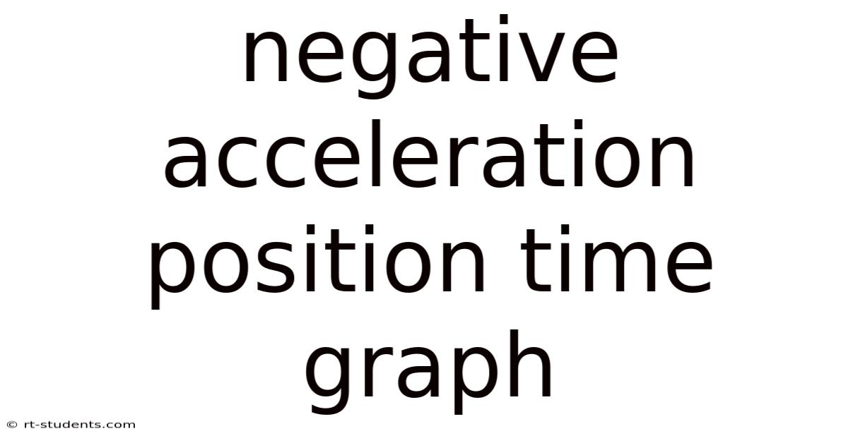 Negative Acceleration Position Time Graph