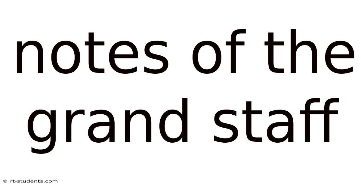Notes Of The Grand Staff