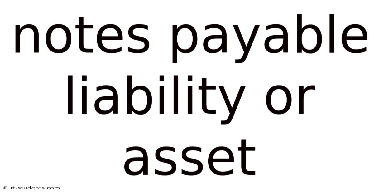 Notes Payable Liability Or Asset