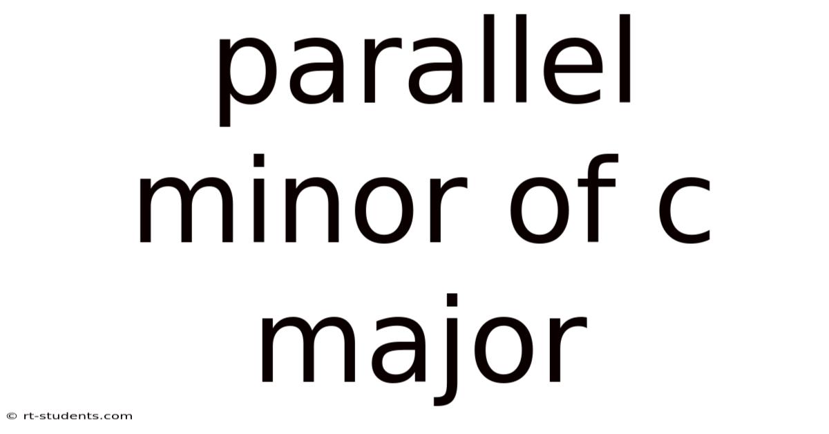 Parallel Minor Of C Major
