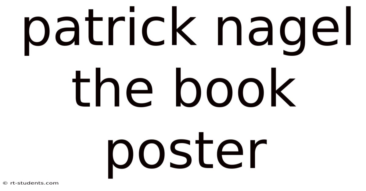 Patrick Nagel The Book Poster