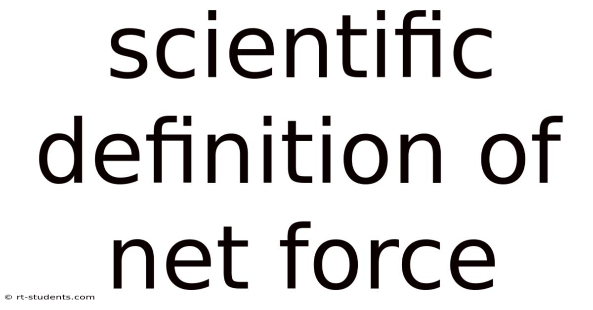 Scientific Definition Of Net Force
