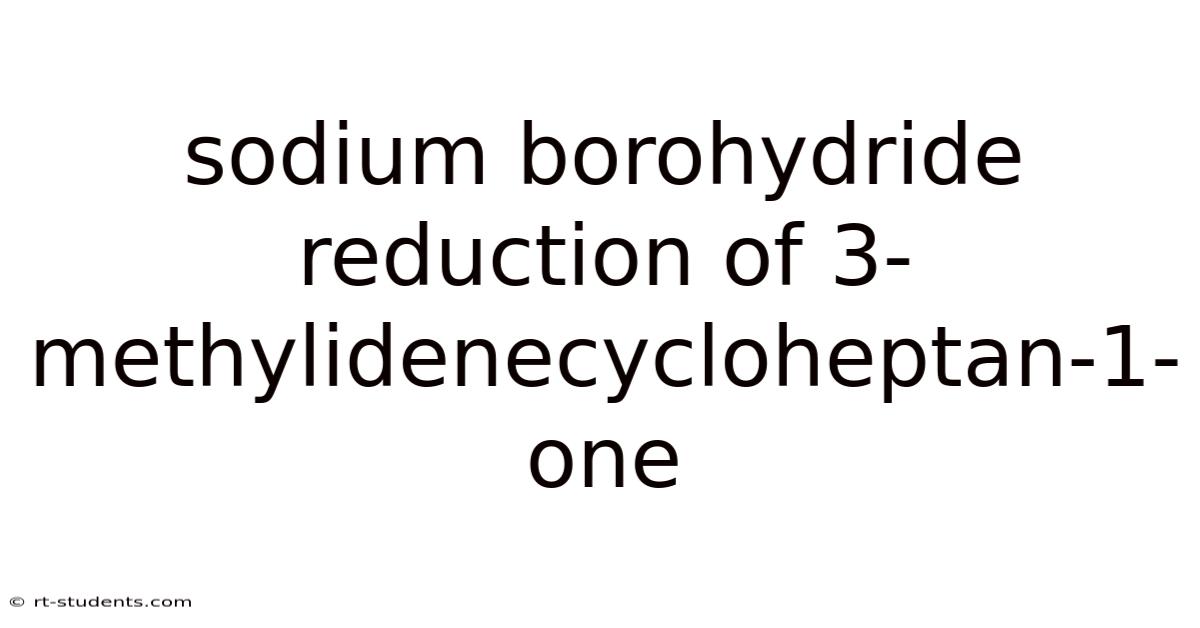 Sodium Borohydride Reduction Of 3-methylidenecycloheptan-1-one