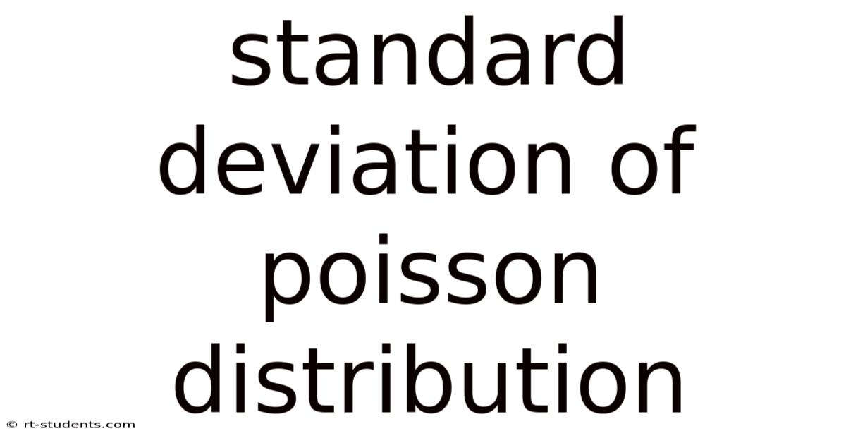 Standard Deviation Of Poisson Distribution