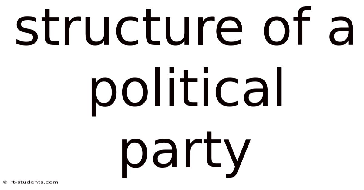 Structure Of A Political Party