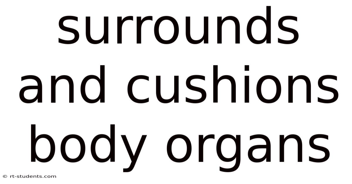Surrounds And Cushions Body Organs