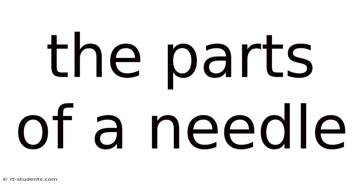 The Parts Of A Needle
