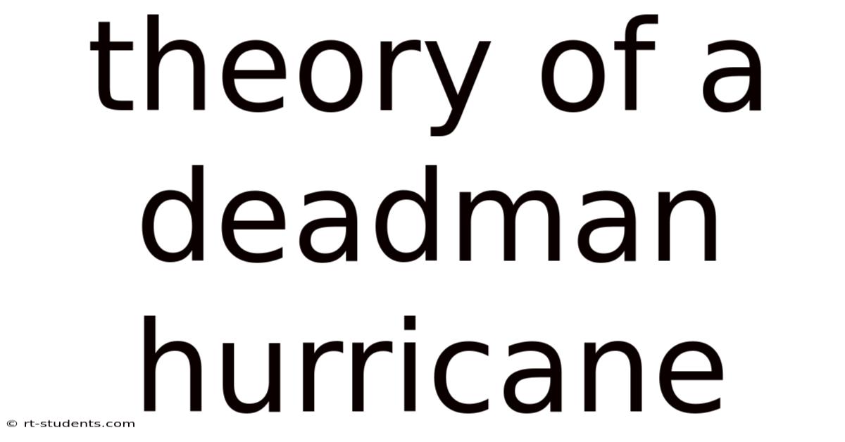 Theory Of A Deadman Hurricane