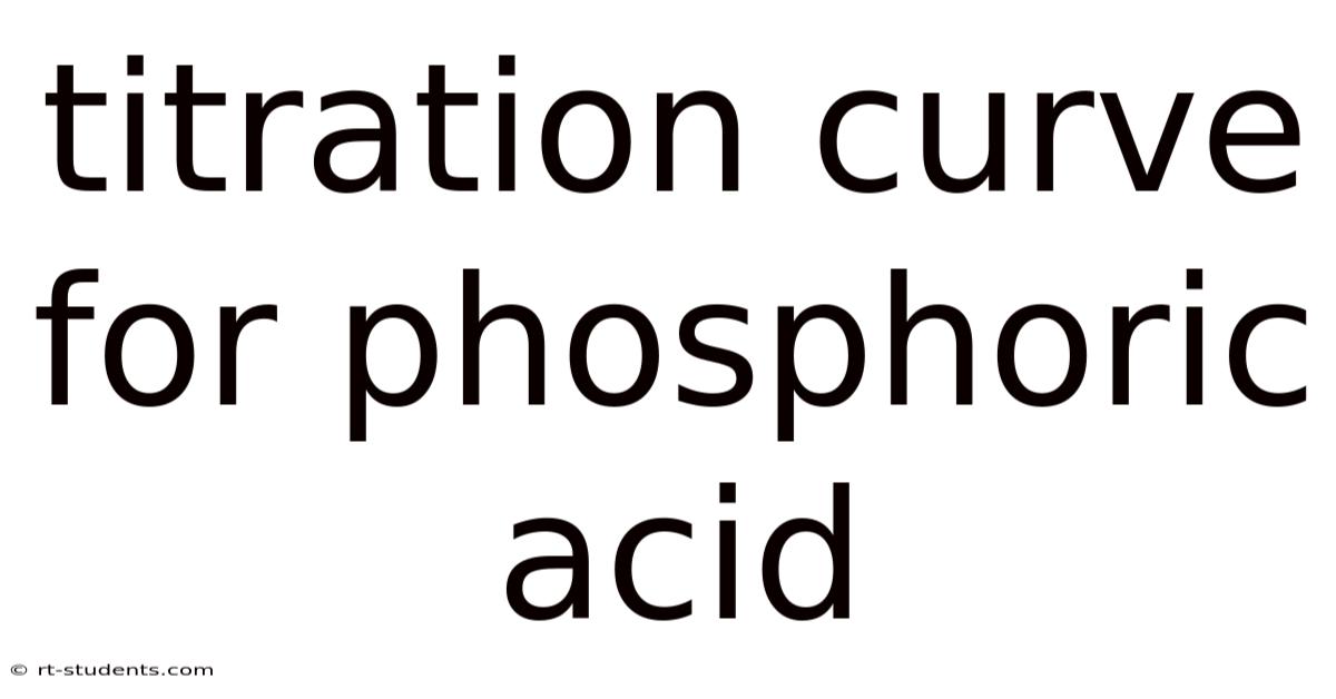 Titration Curve For Phosphoric Acid