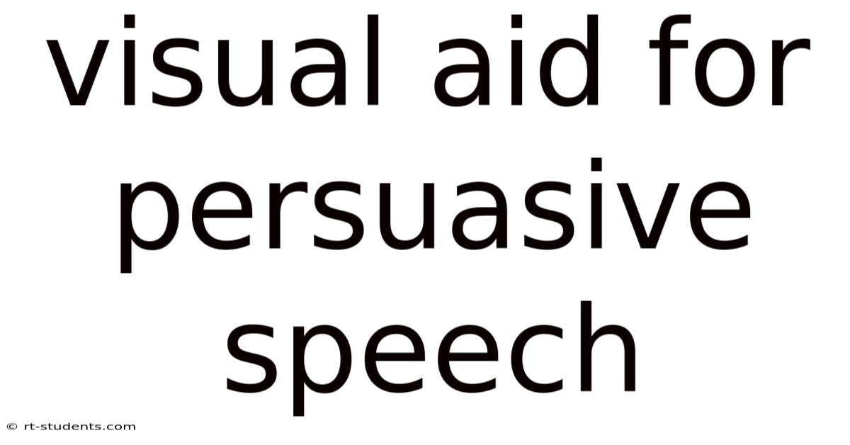 Visual Aid For Persuasive Speech