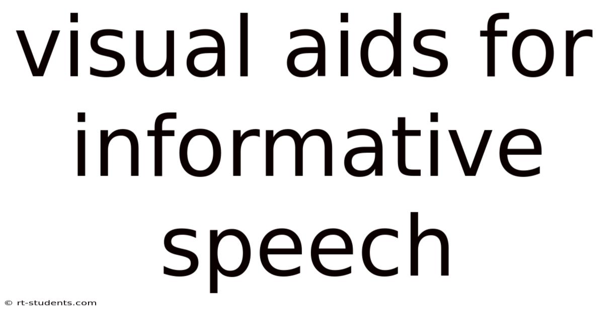 Visual Aids For Informative Speech