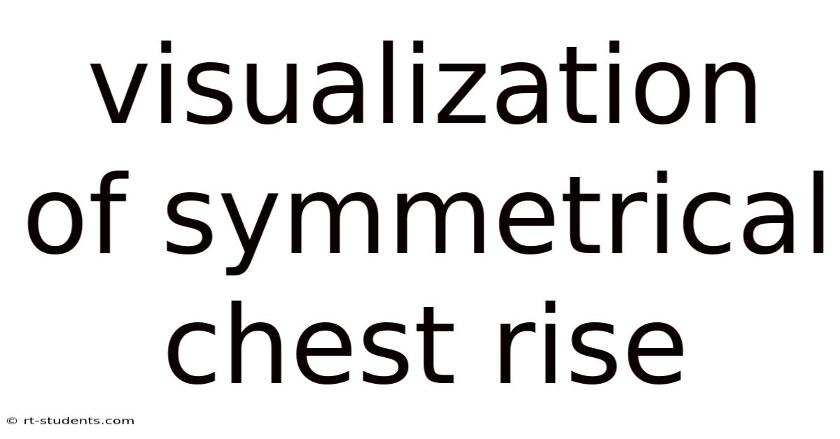 Visualization Of Symmetrical Chest Rise