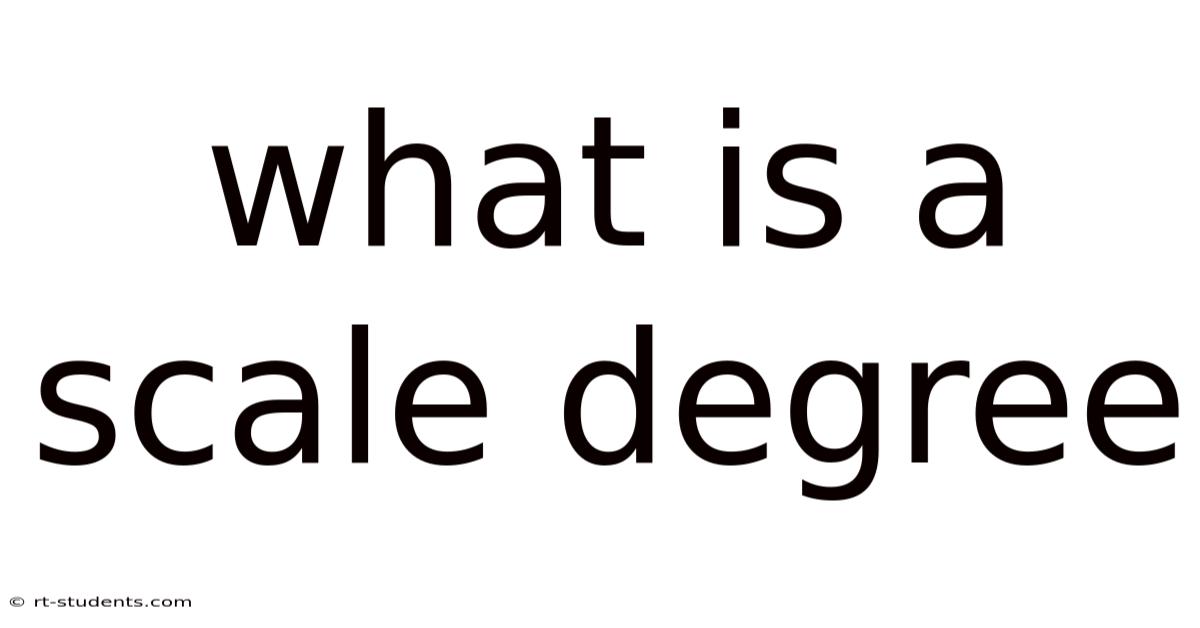 What Is A Scale Degree