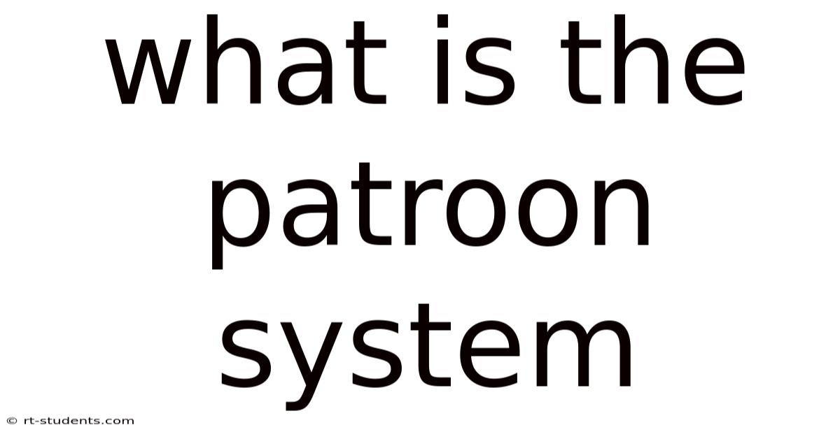 What Is The Patroon System